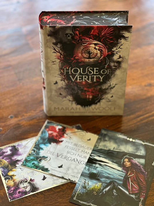House of Verity signiert + Postkarten - (Abschlussband der dystopischen Romantasysaga): Mit wunderschönem Farbschnitt (Zodiac-Chroniken)